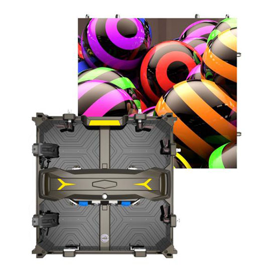 LDR Seri Biaya Kurva Penyewaan Dalam Ruangan Efektif Layar LED 500x500mm Panel Casting Aluminium Die Casting Kanthi Lampu LED lan Desain Proteksi Modul LED