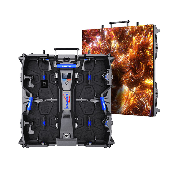 Kabinet LED Rental Ruangan Seri LSR Kanthi Modul Maintenance Ngarep Dhukungan Loro-lorone Cembung lan Cembung Video LED Video Kanggo Tampilan LED Hire